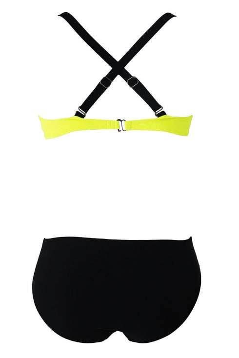 Sexy Padded Gather Push-Up Bikini Set